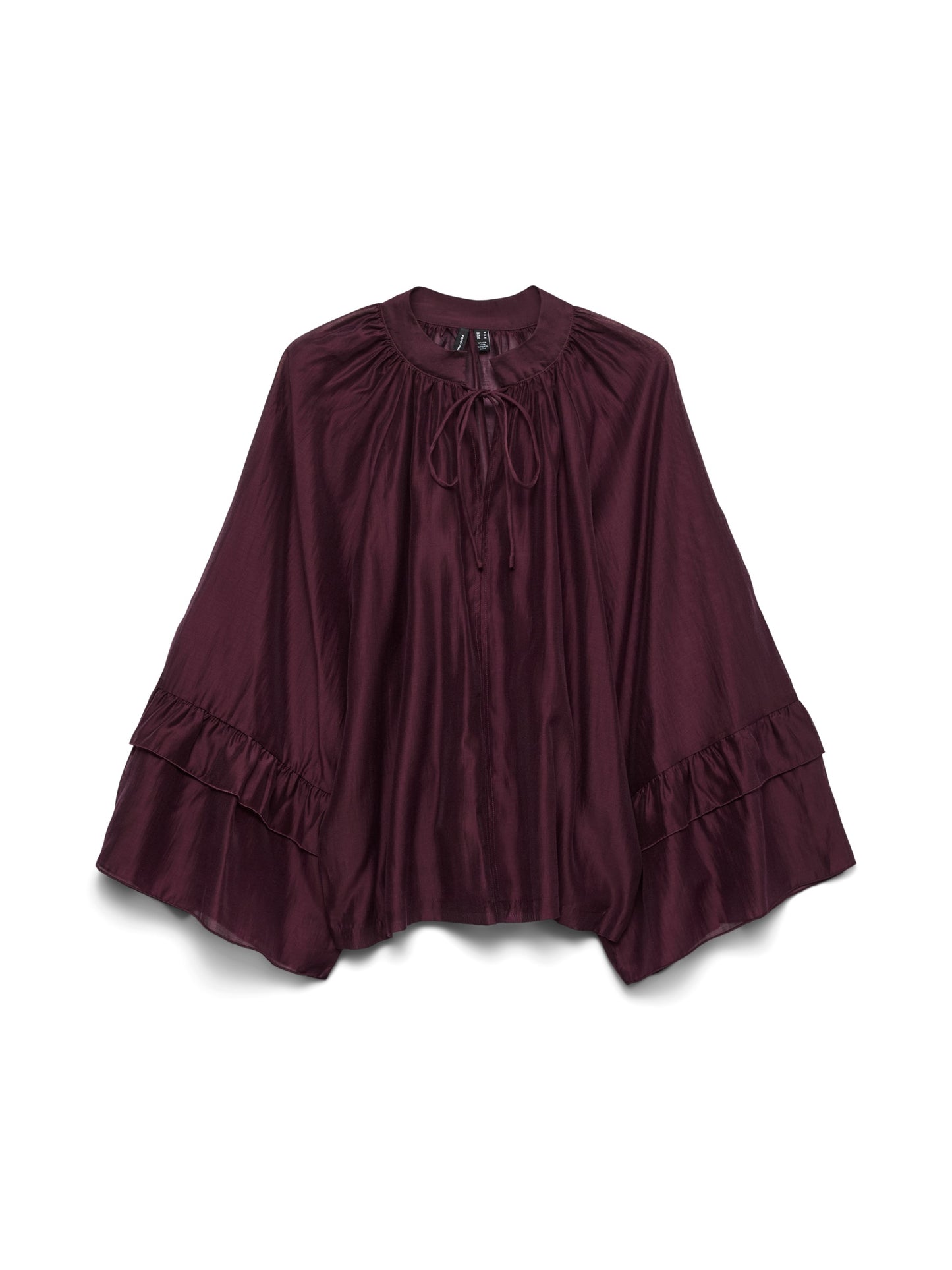Wine Boho Style Blouse