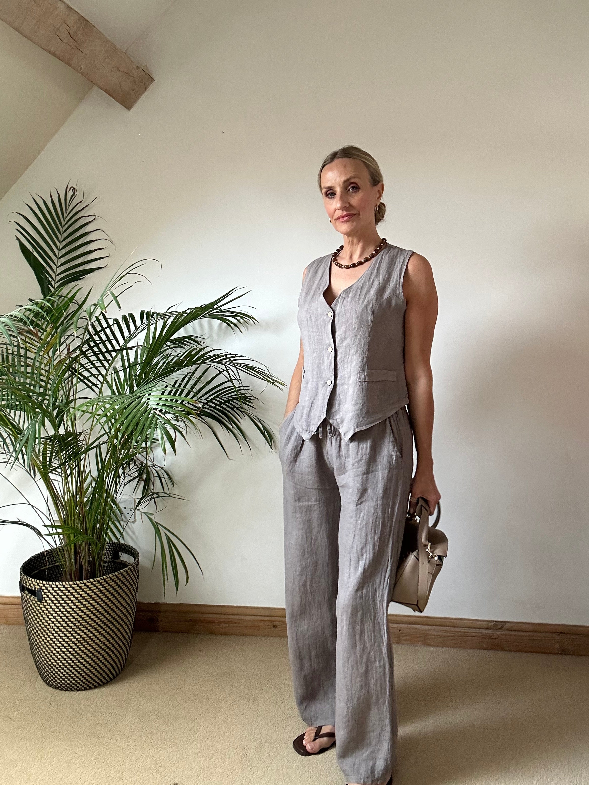 Wide Leg Linen Pants
