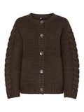 Chunky Knit Brown Cardigan