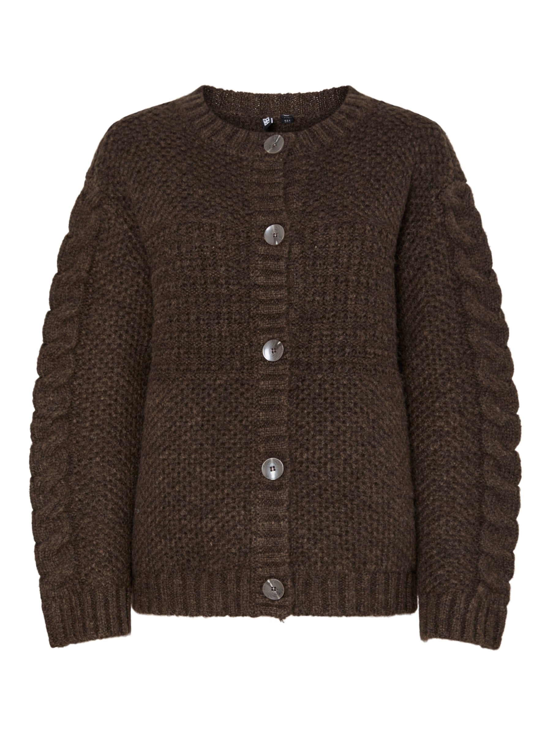 Chunky Knit Brown Cardigan