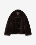 Amelia Faux Fur Jacket - Chocolate