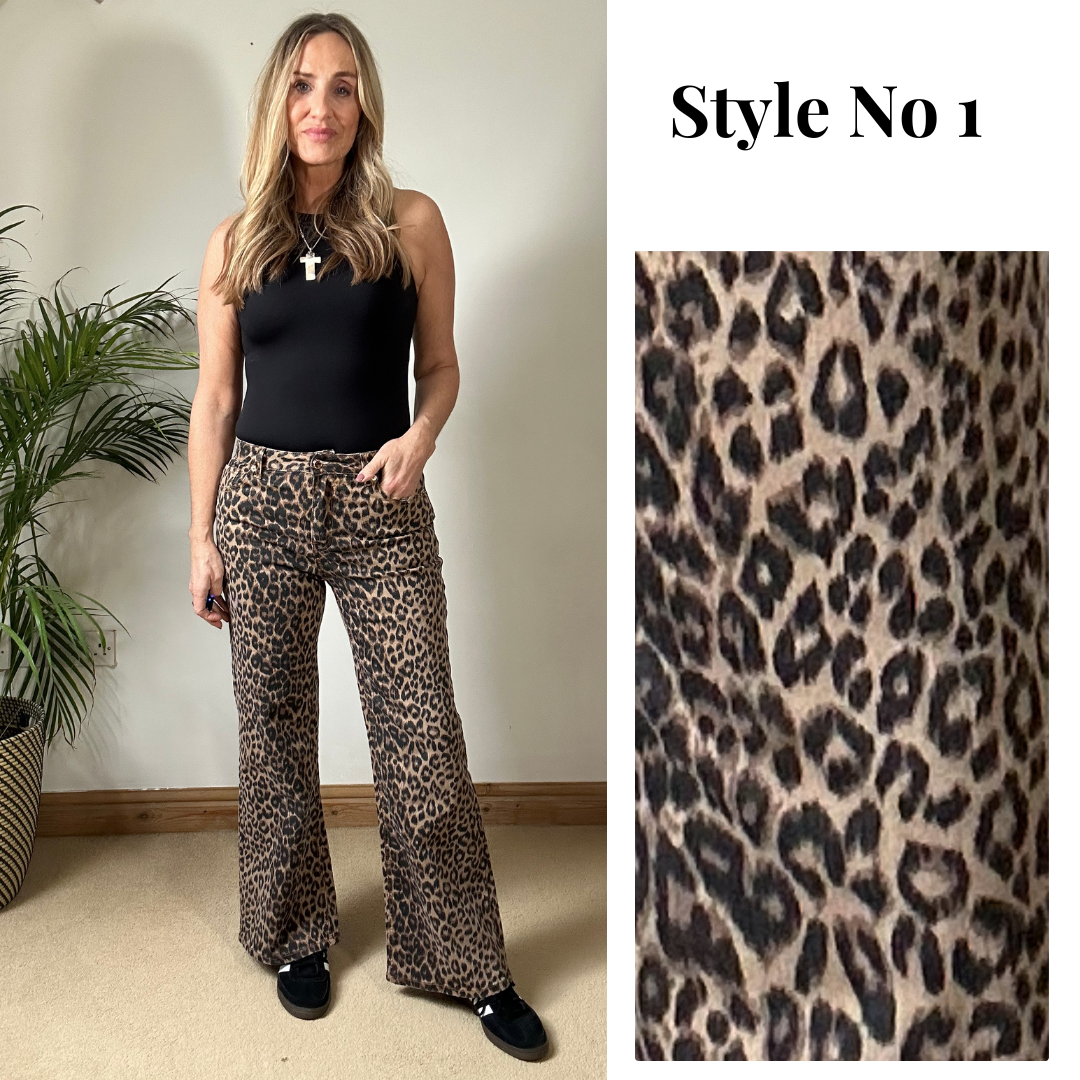 Leopard Print Jeans