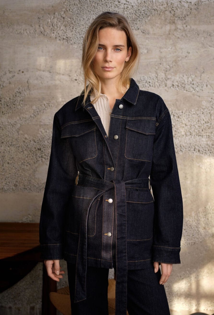 Kimberley Belted Denim Jacket