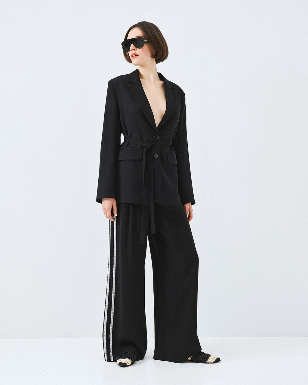 Lace Side Stripe Trousers