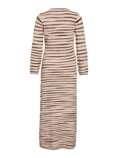 Broken Stripe Ankle Knit Dress