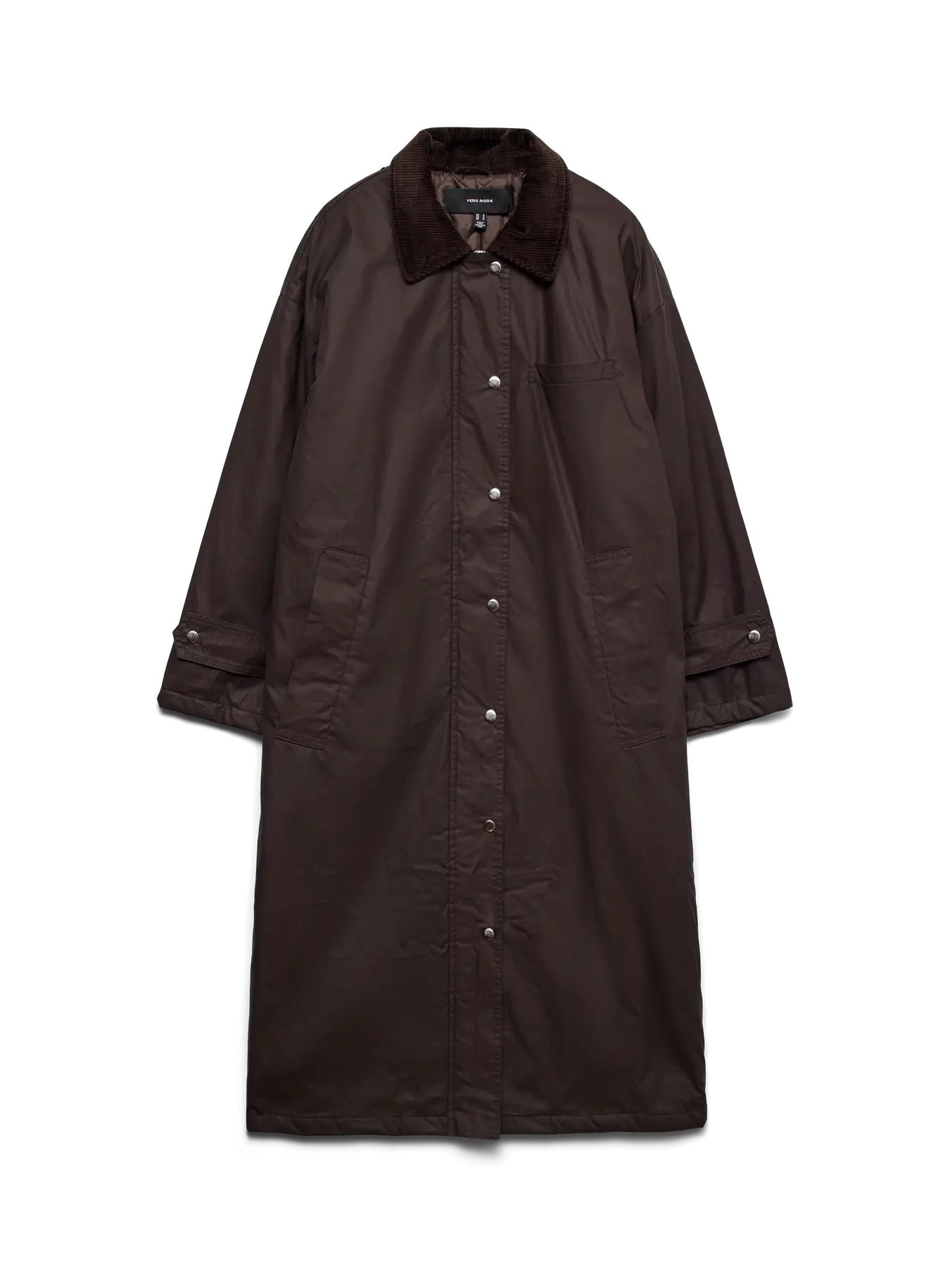 Chocolate Knee Length Barn Coat