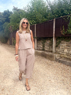 Gingham Linen co-ord