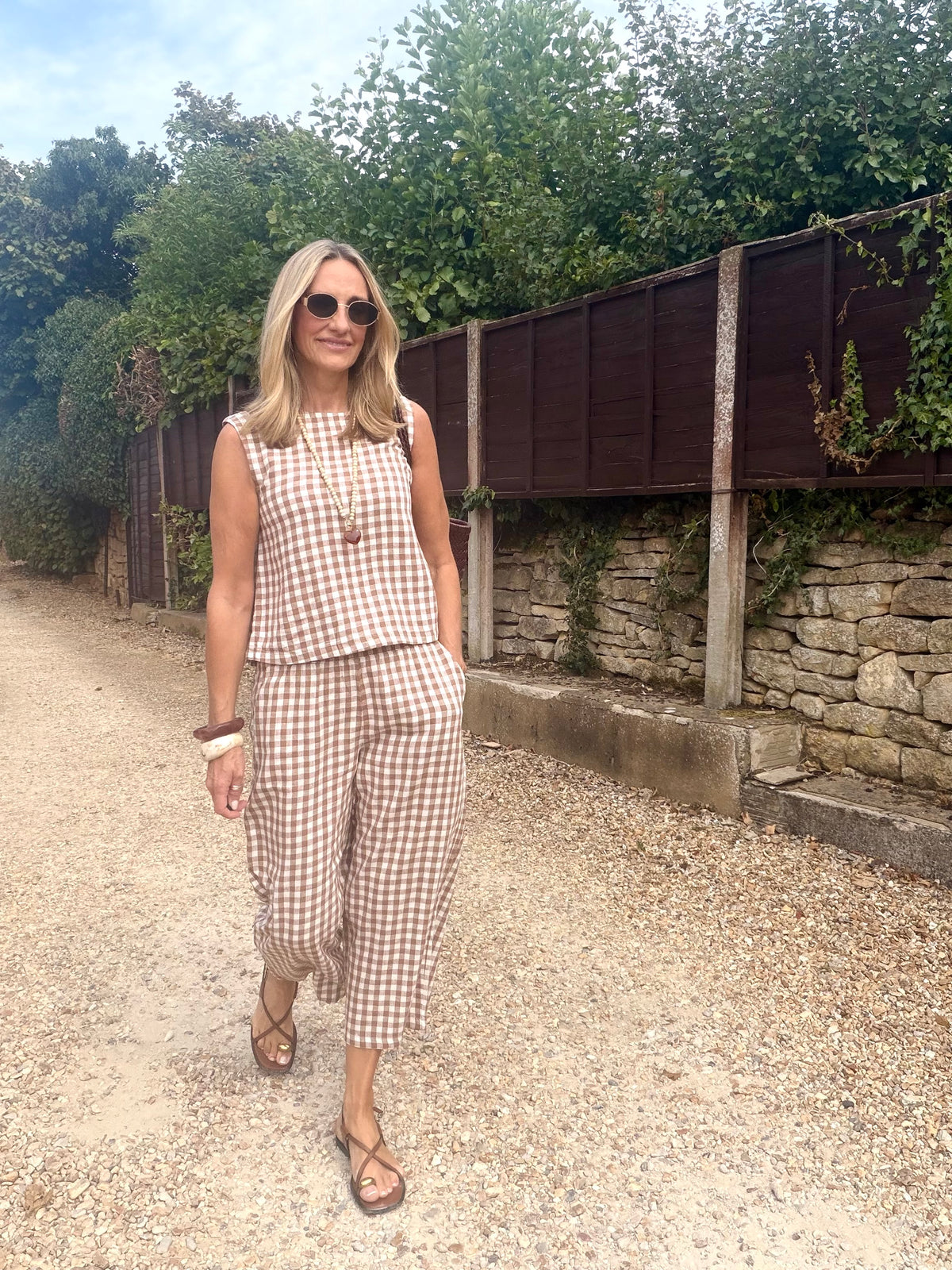 Gingham Linen co-ord