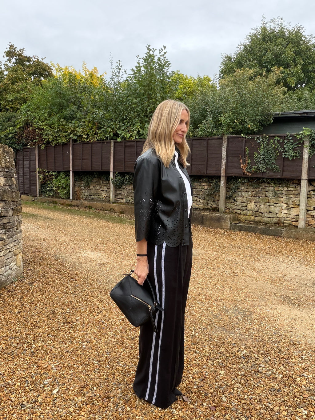 Lace Side Stripe Trousers