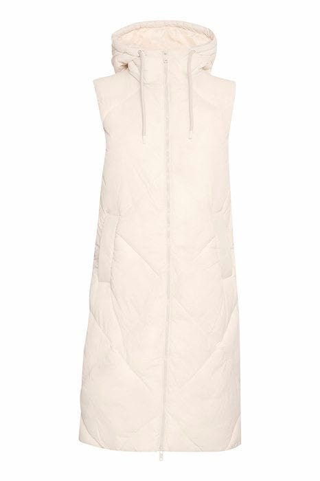 Quilted Gilet - Cream