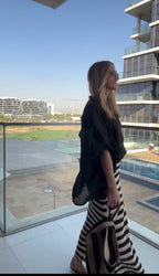 Striped Crochet Skirt