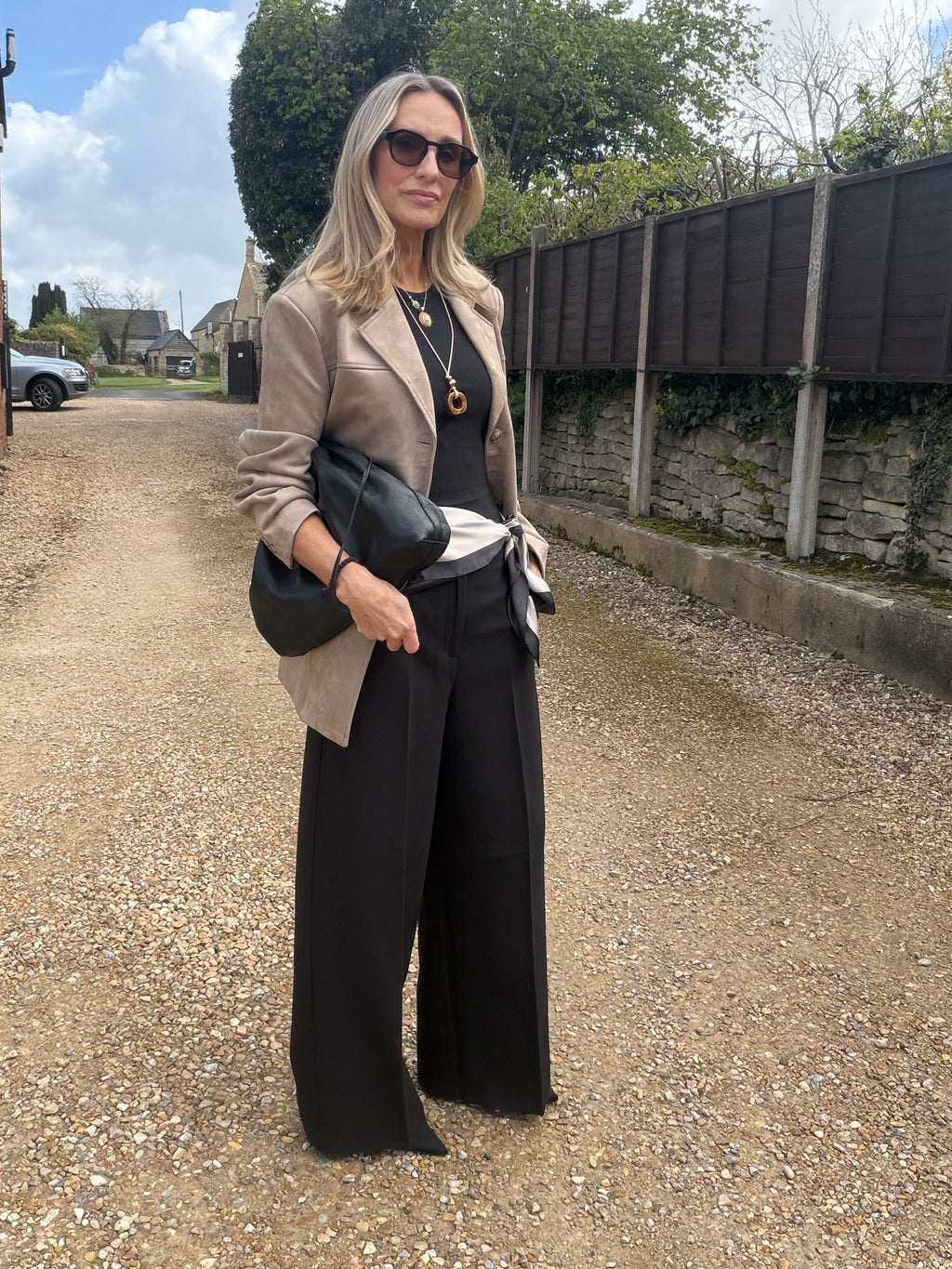 Black Wide Leg Trousers
