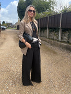 Black Wide Leg Trousers