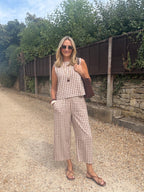 Gingham Linen co-ord