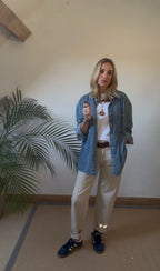 Slim Barrel Coloured Jeans