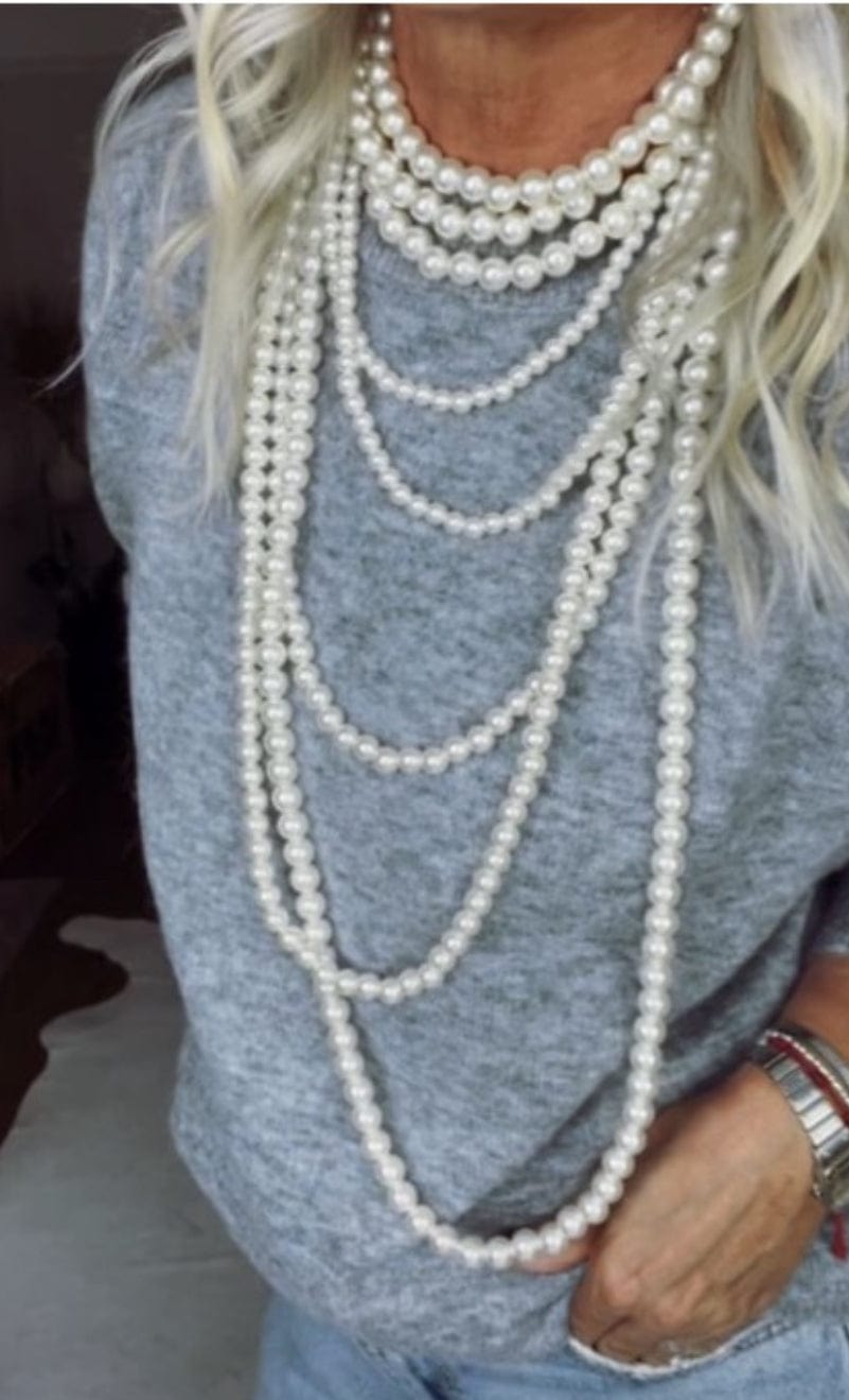 Multi Strand Pearl Necklace