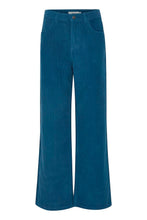 Load image into Gallery viewer, Peacock Blue Corduroy Trousers

