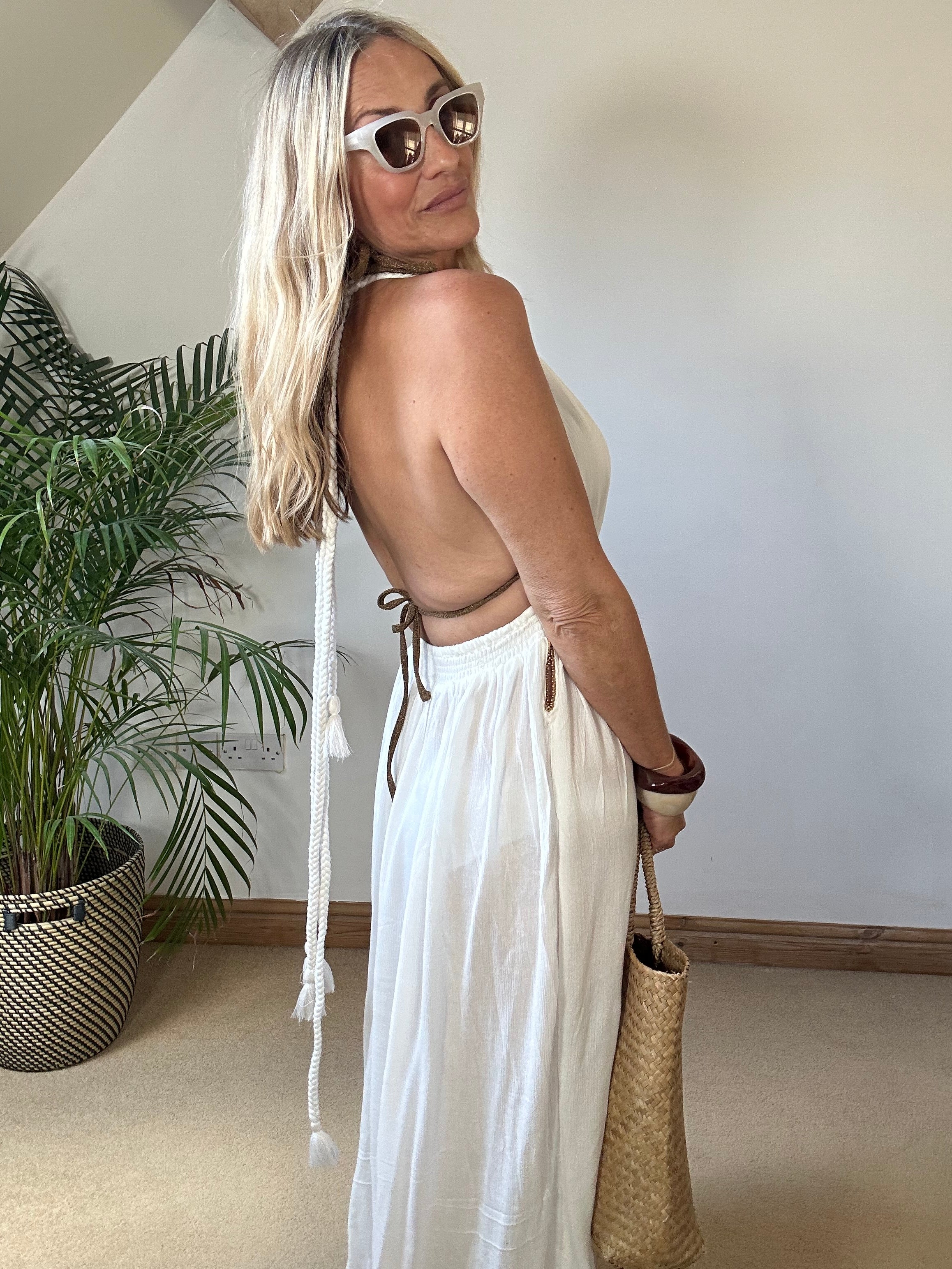 Grecian Halter Neck Dress