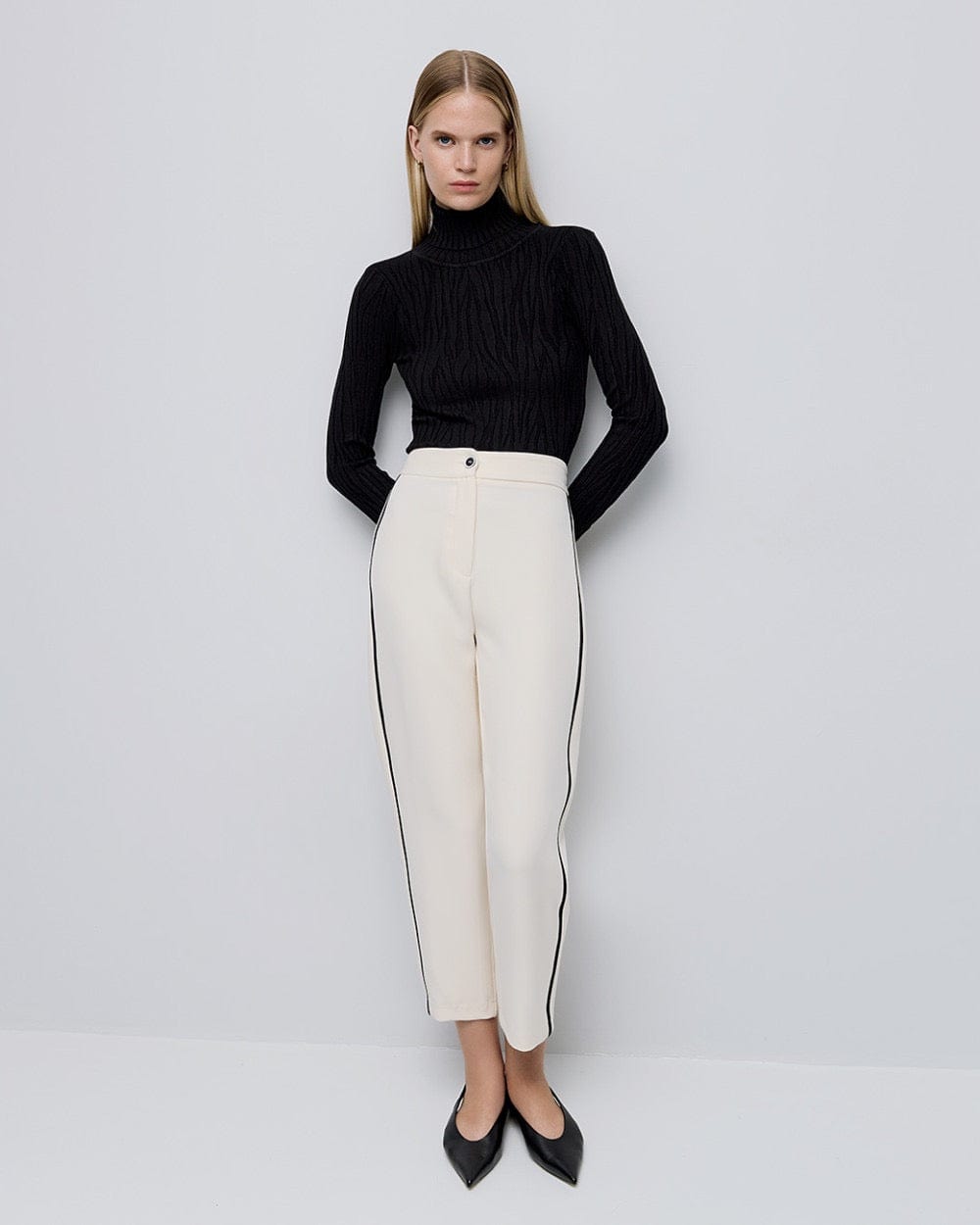 Pants with Piping Detail