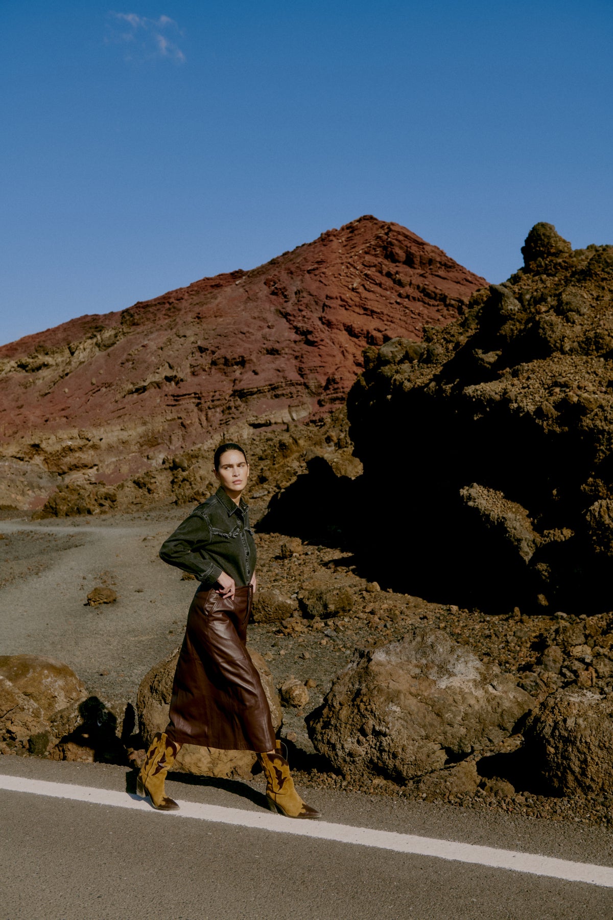 Western Style Denim Shacket