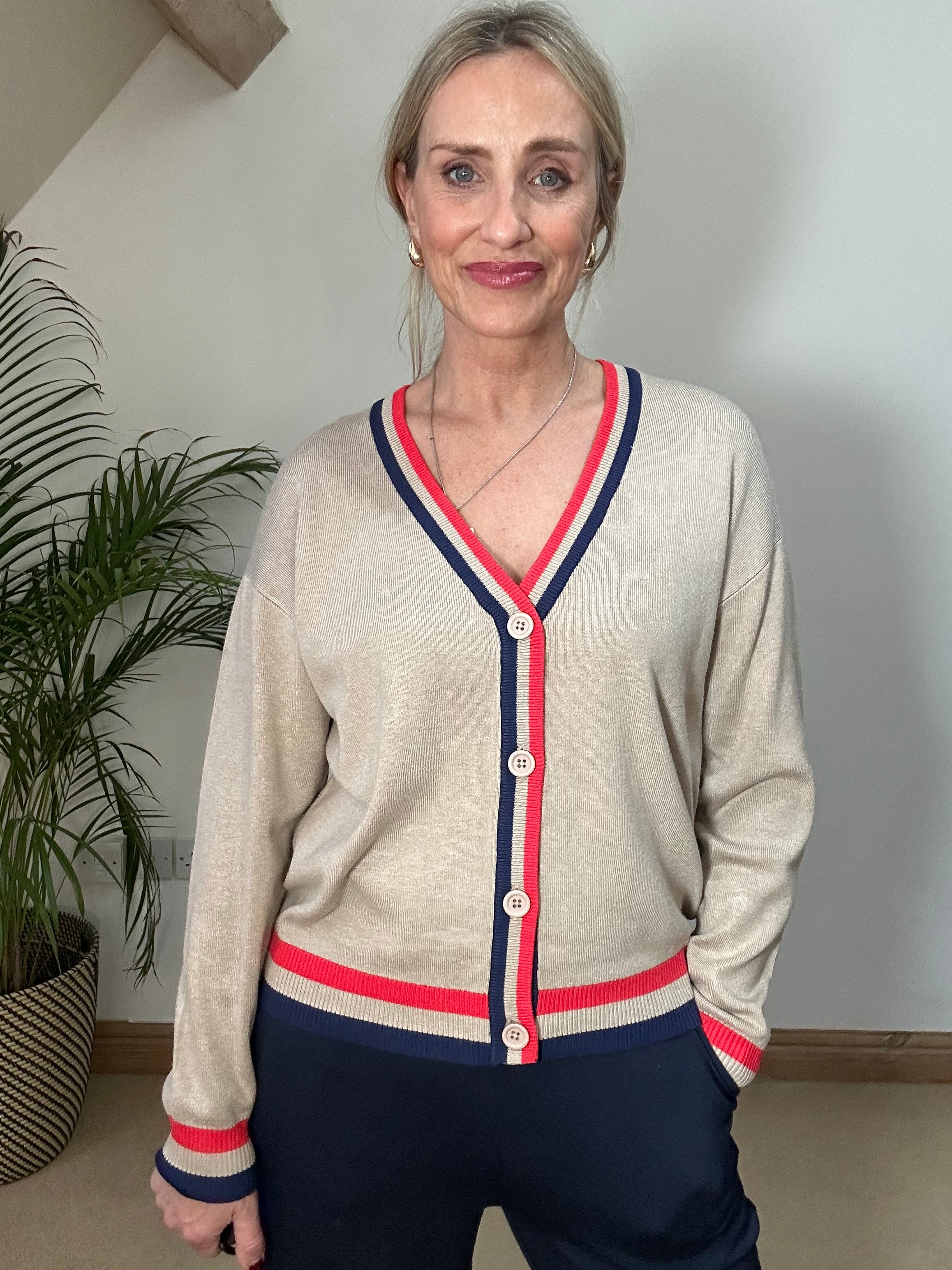 Stripe Edge Cardigan