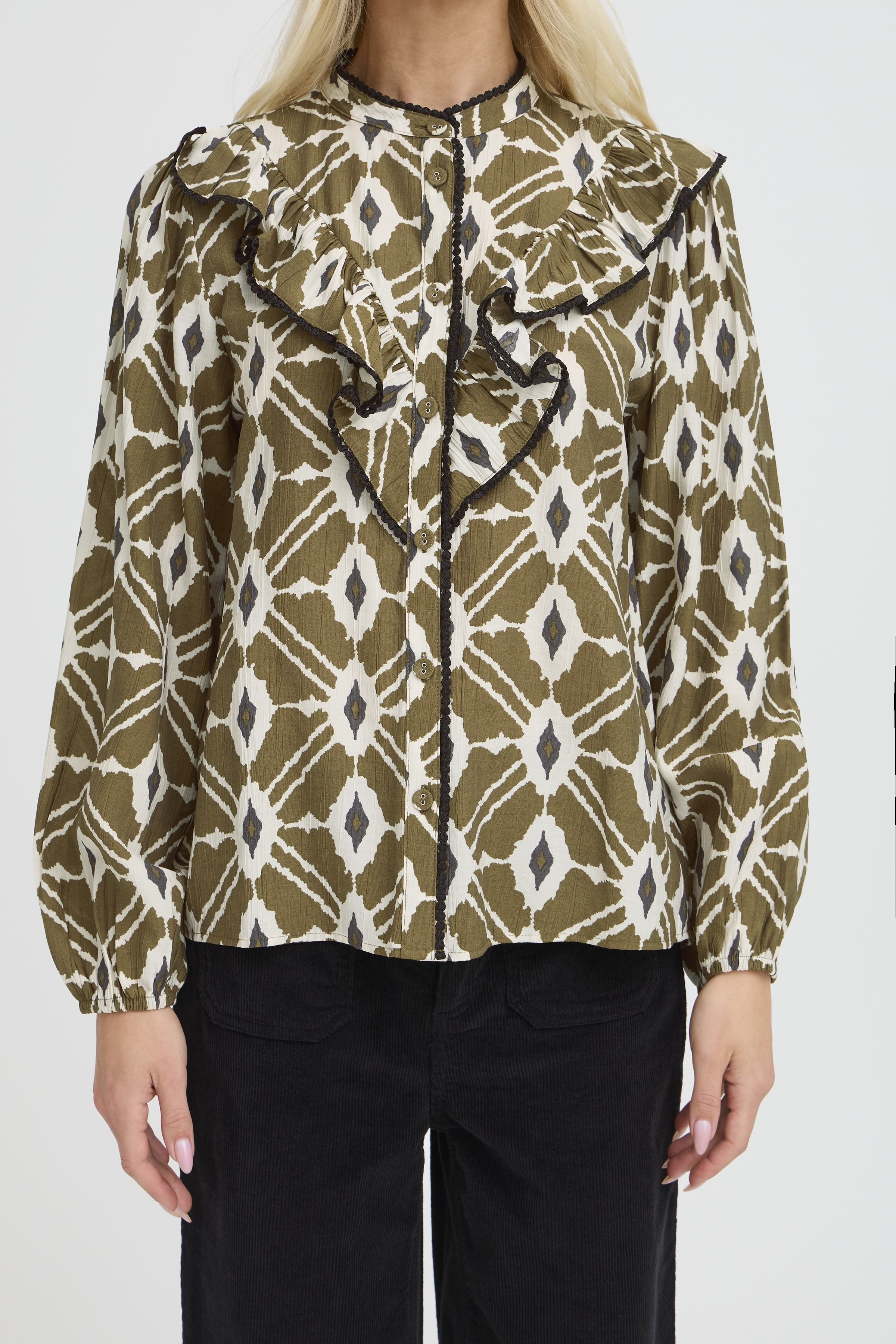 Olive Ikat Shirt