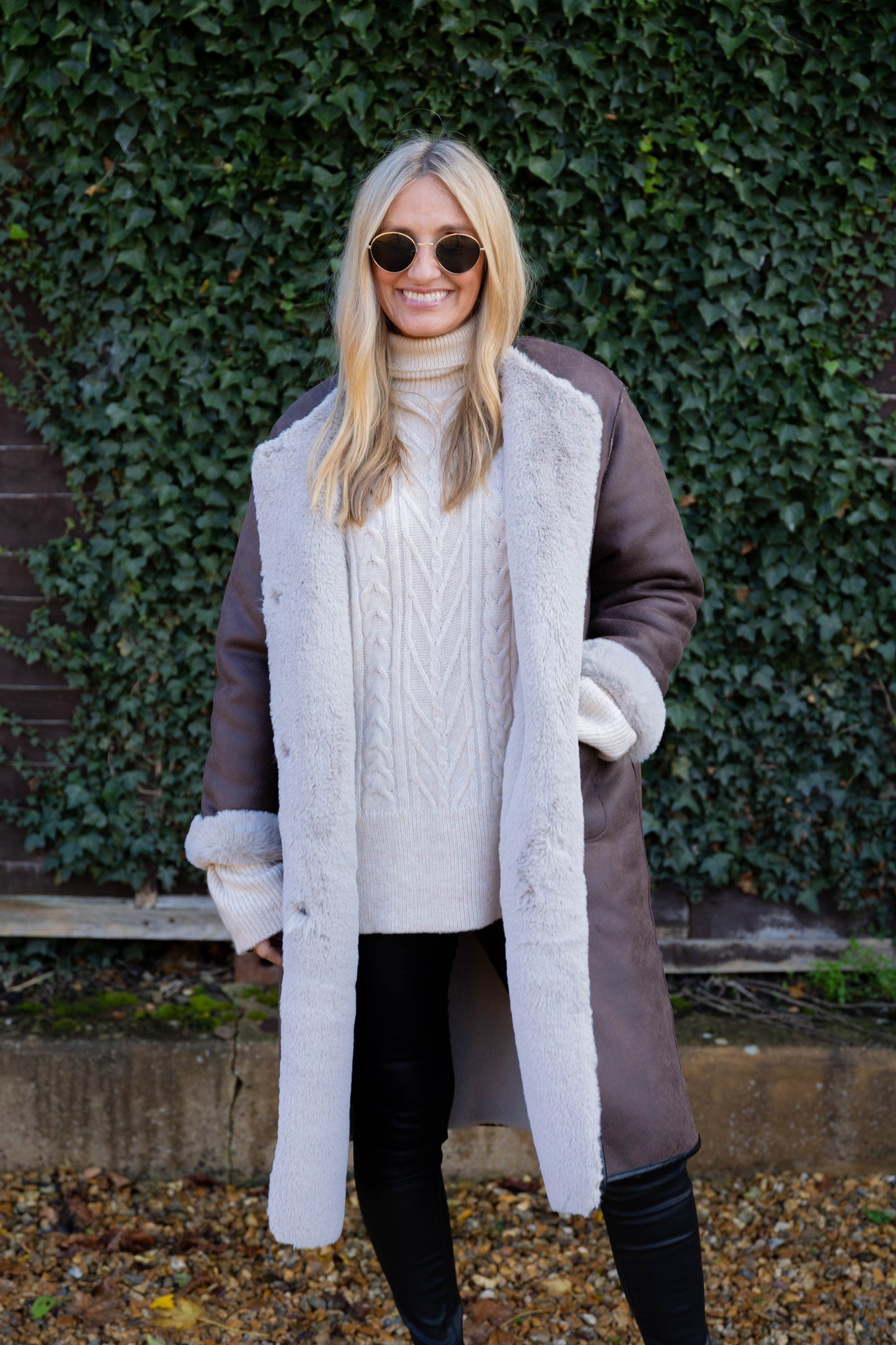 cable jumper  - cream