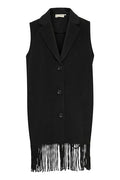 Fringed Sleeveless Jacket
