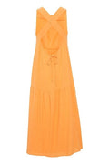 Tangerine Cheesecloth Sundress
