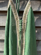Boho Beach Dress With Woven Detail