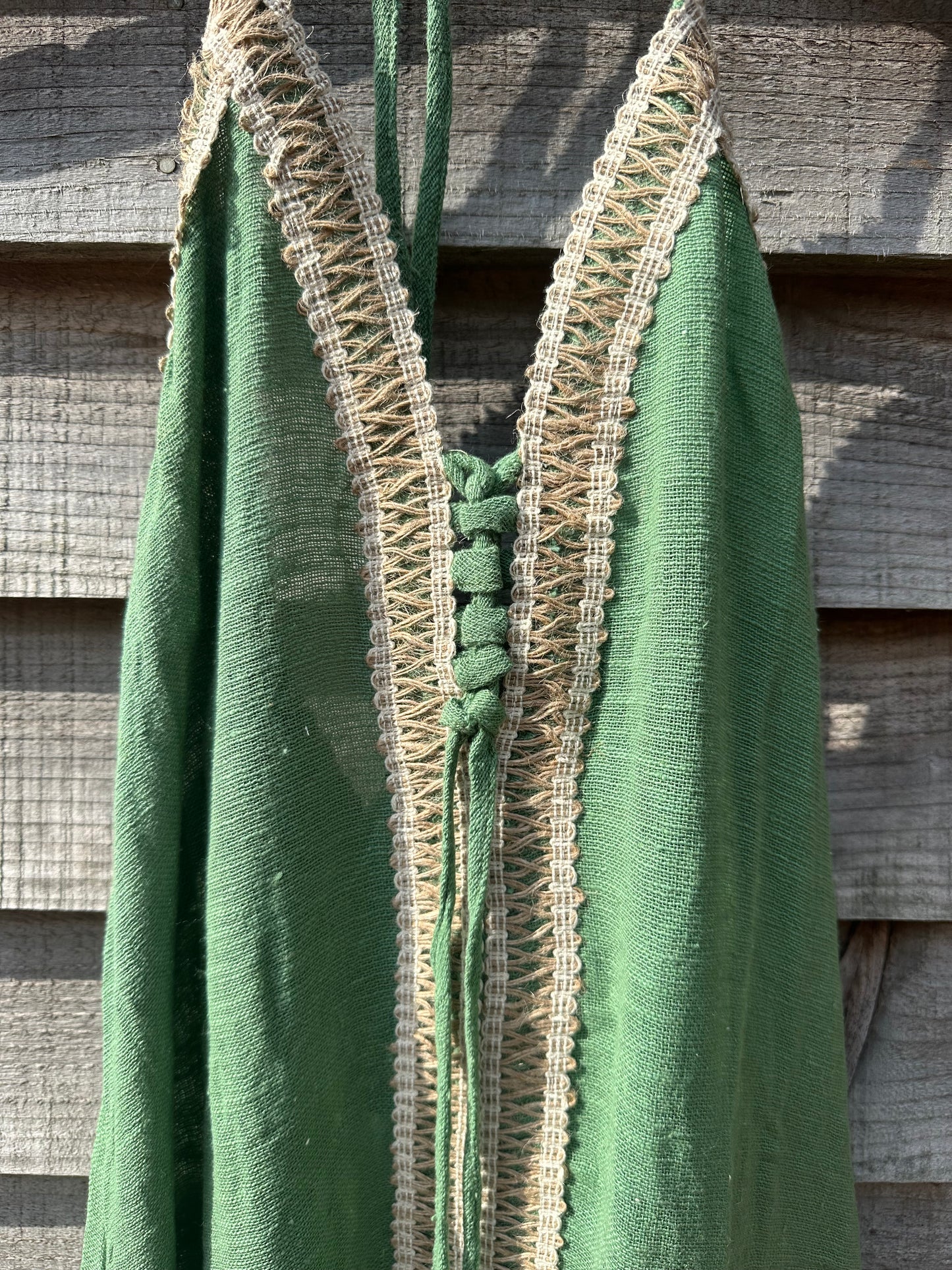 Boho Beach Dress With Woven Detail