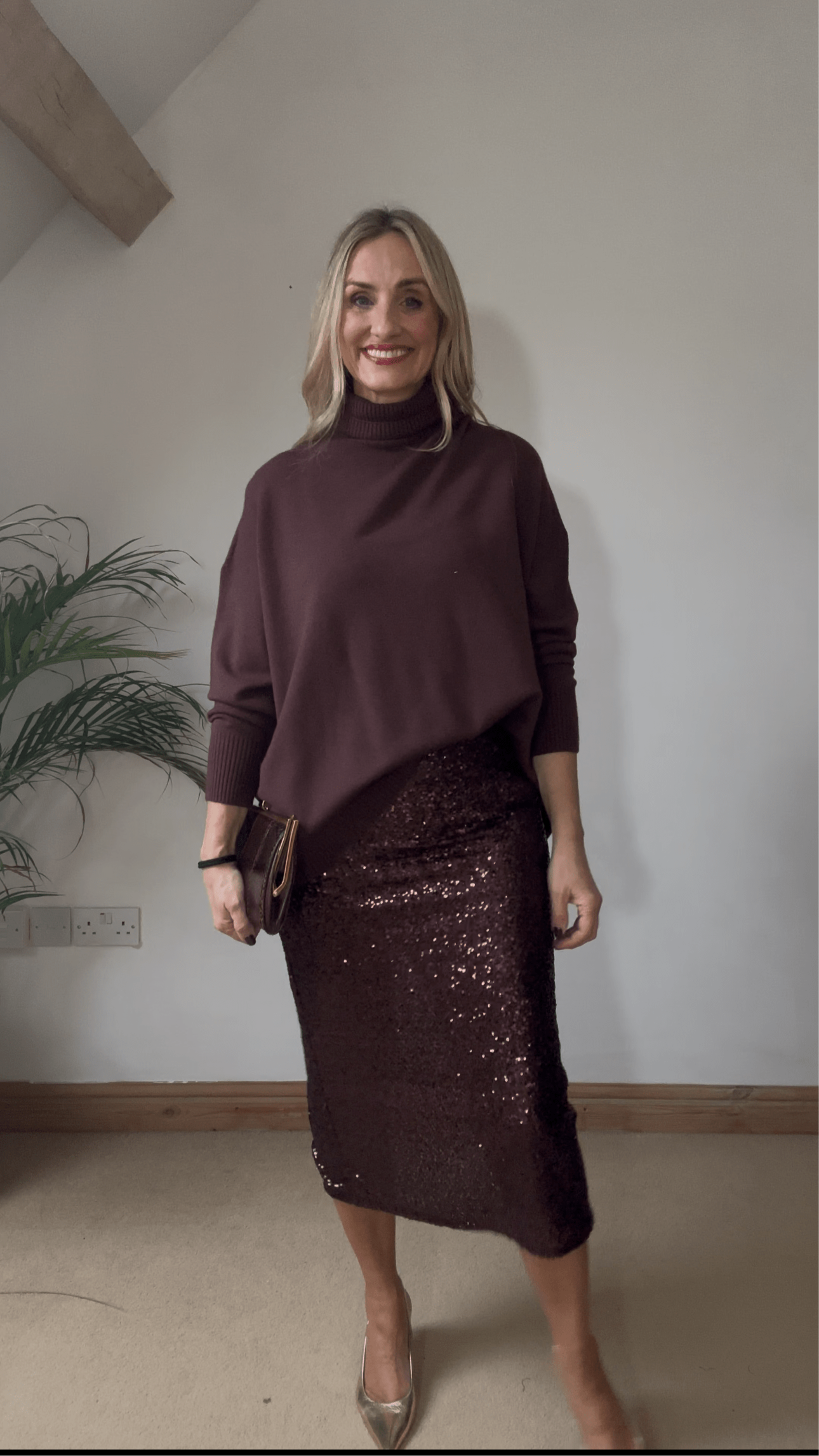 Relaxed Fit Roll Neck Jumper