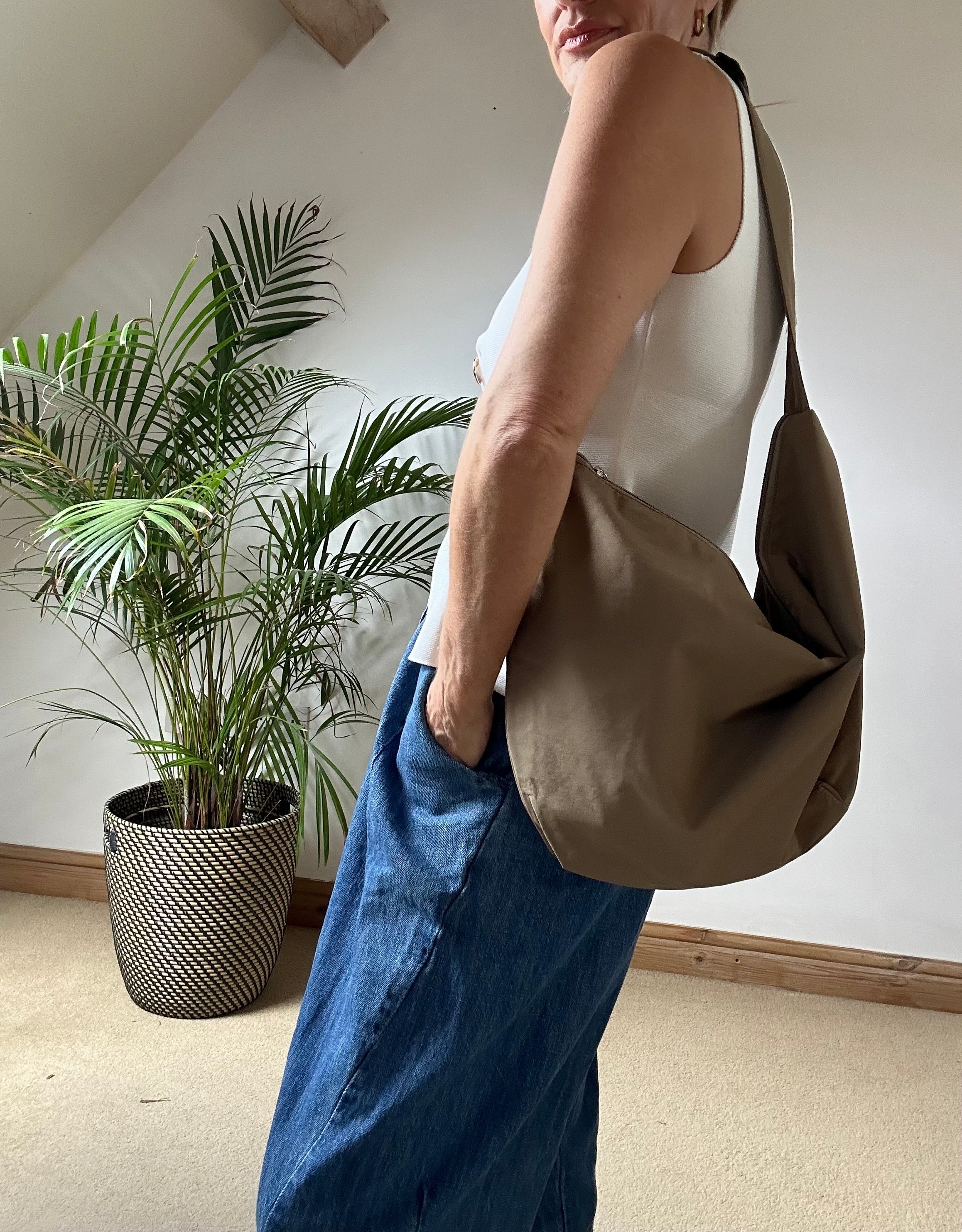 Oversized Fabric Bumbag -