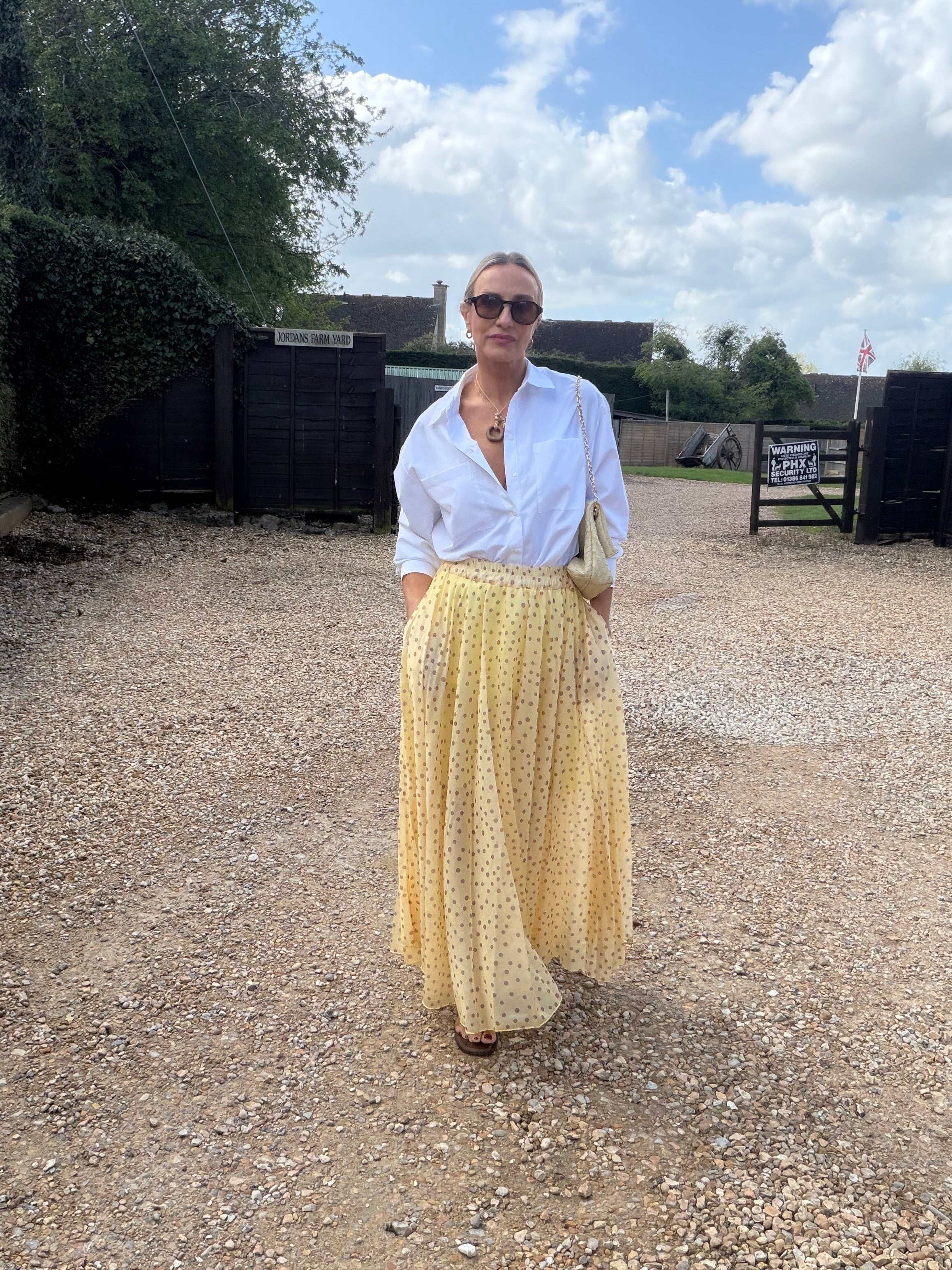 Polka Dot Maxi Skirt