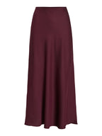 Satin Slip Skirt Burgundy or Brown