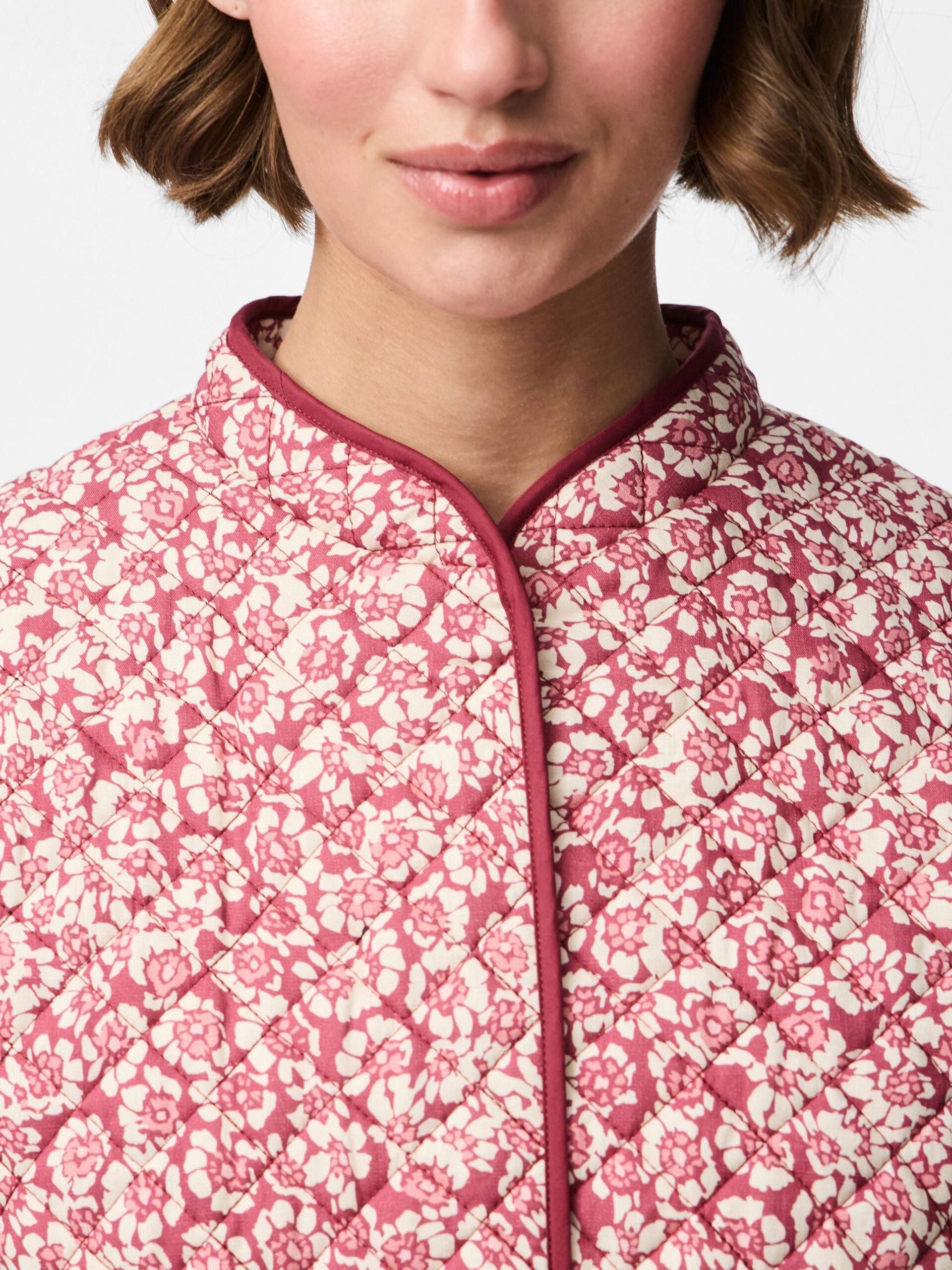 Quilted Jacket - Rose Flower