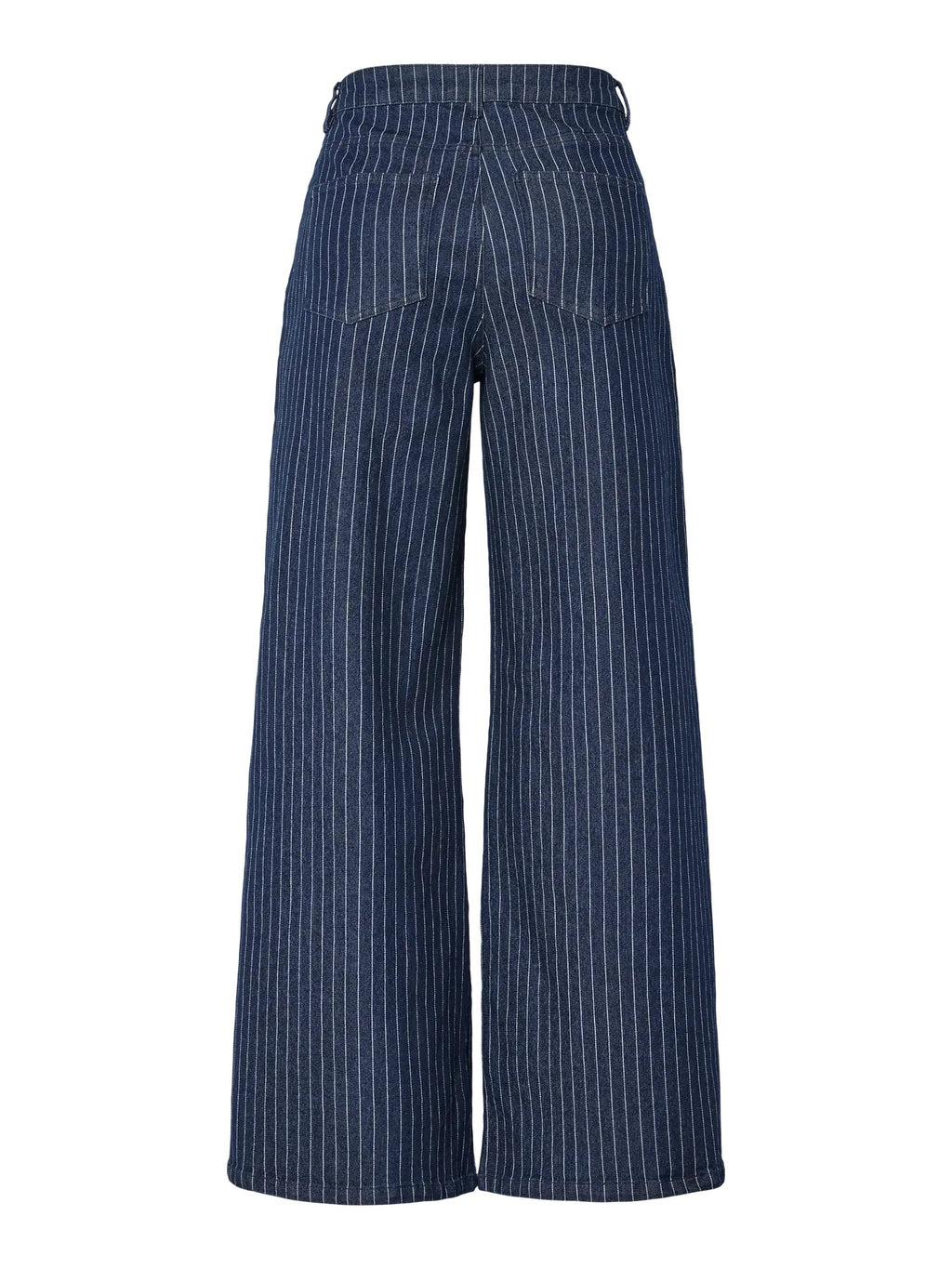 Wide Leg Pinstripe Jeans