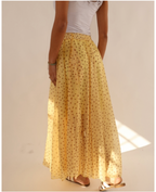 Polka Dot Maxi Skirt