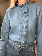 Denim Frill Shirt