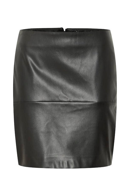 Faux Leather Mini Skirt