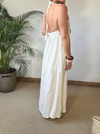 Boho Beach Dress With Woven Detail