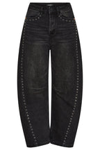 Studded Barrel Jeans