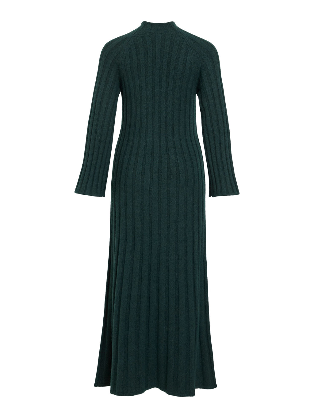 Pine Ribbed Ankle Length Knitted Dress