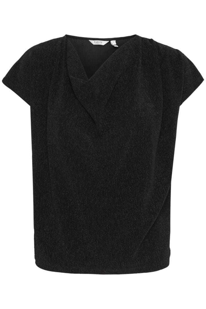 Glitter Cowl Neck T Shirt