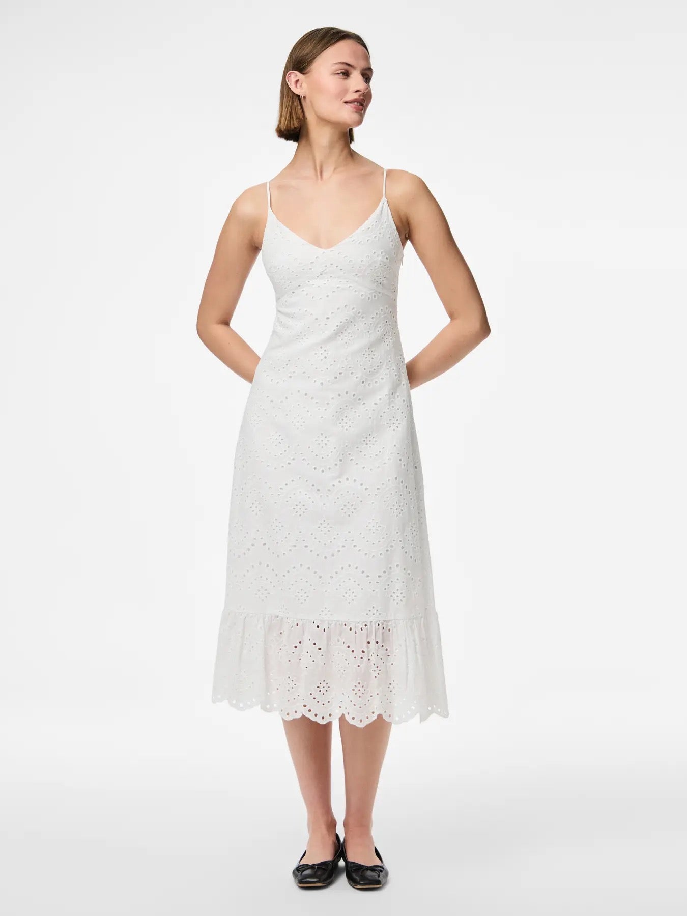 Broderie Anglaise Sundress - White