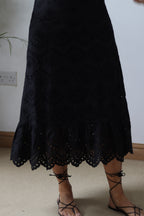 Broderie Anglaise Sundress - Black