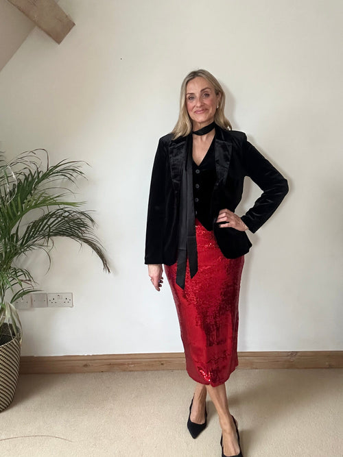 Black Velvet Blazer