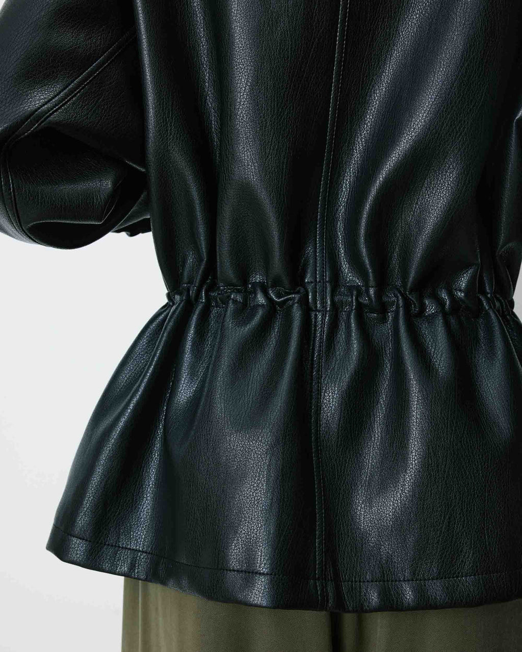 Oversized Faux Leather Jacket