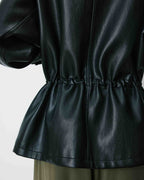 Oversized Faux Leather Jacket