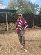 Camo Barrel Leg Trousers